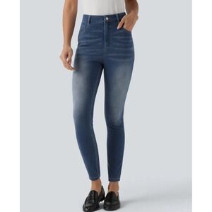 NWT Halara Flex High Waisted Casual Skinny Jeans with Pockets Large Regular